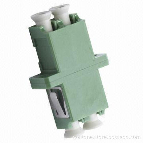 LC Fiber-optic Adapter, Duplex with Low Insertion Loss